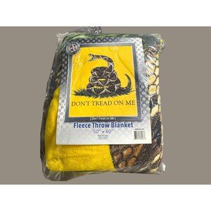 Erazor Bits Don't Tread On Me Fleece Throw Blanket 50" X 60"
